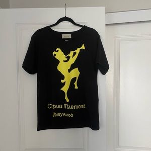 Gucci Chateau Marmont black flower t shirt